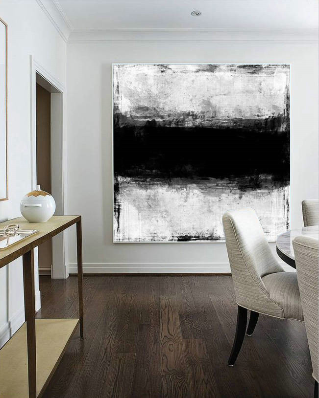 Abstract Paintings, Large Abstract Canvas, Acrylic Painting, White Black picture, Original Wall art, Painting acrylic, Extra Large Painting