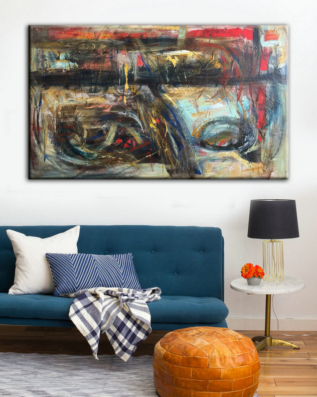 Original Artwork, Acrylic Painting, On Canvas, Heavy Textured Collectible, Home Decor, Abstract Painting, Abstract Giclee, Acrylic painting