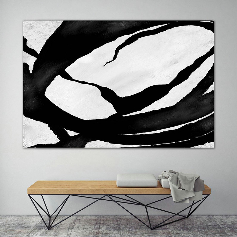 Abstract Canvas Art - Large Painting on Canvas, Contemporary Wall Art, Original Oversize Painting PaS065