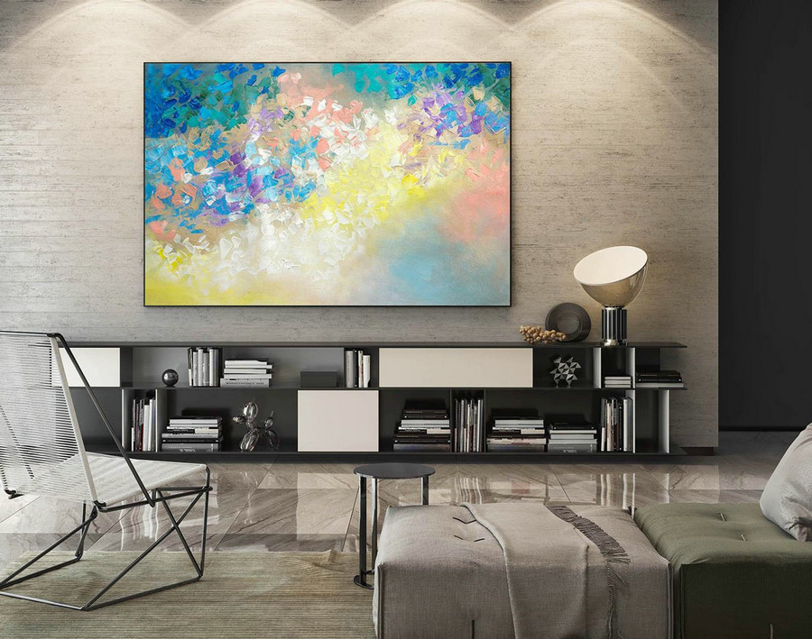 Abstract Painting on Canvas - Extra Large Wall Art, Contemporary Art, Original Oversize Painting LaS245