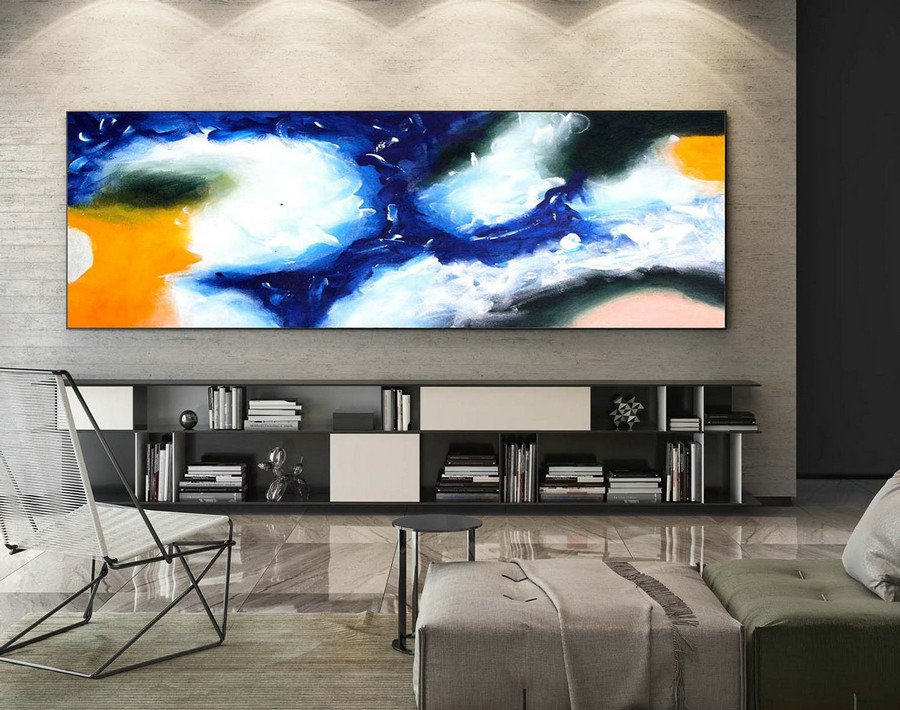 Abstract Canvas Art - Large Painting on Canvas, Contemporary Wall Art, Original Oversize Painting XaS435