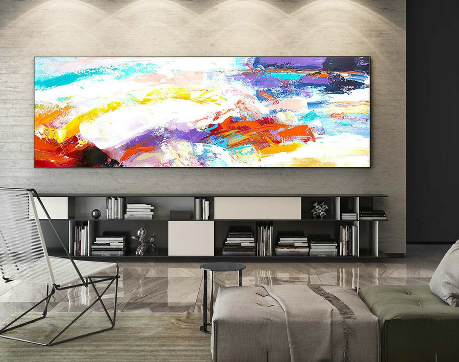 Abstract Canvas Art - Large Painting on Canvas, Contemporary Wall Art, Original Oversize Painting XaS078