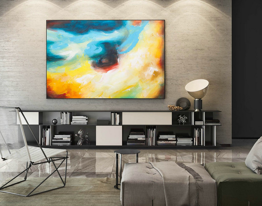 Abstract Painting on Canvas - Extra Large Wall Art, Contemporary Art, Original Oversize Painting LaS125