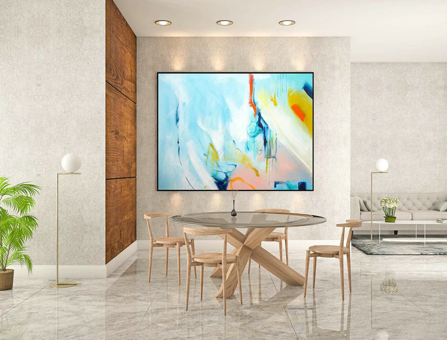 Contemporary Wall Art - Abstract Painting on Canvas, Original Oversize Painting, Extra Large Wall Art LaS279
