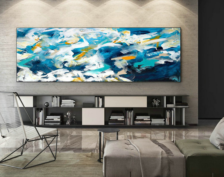 Abstract Painting on Canvas - Extra Large Wall Art, Contemporary Art, Original Oversize Painting XaS005