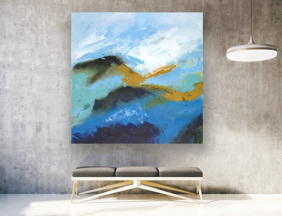 Abstract Canvas Art - Large Painting on Canvas, Contemporary Wall Art, Original Oversize Painting LAS150