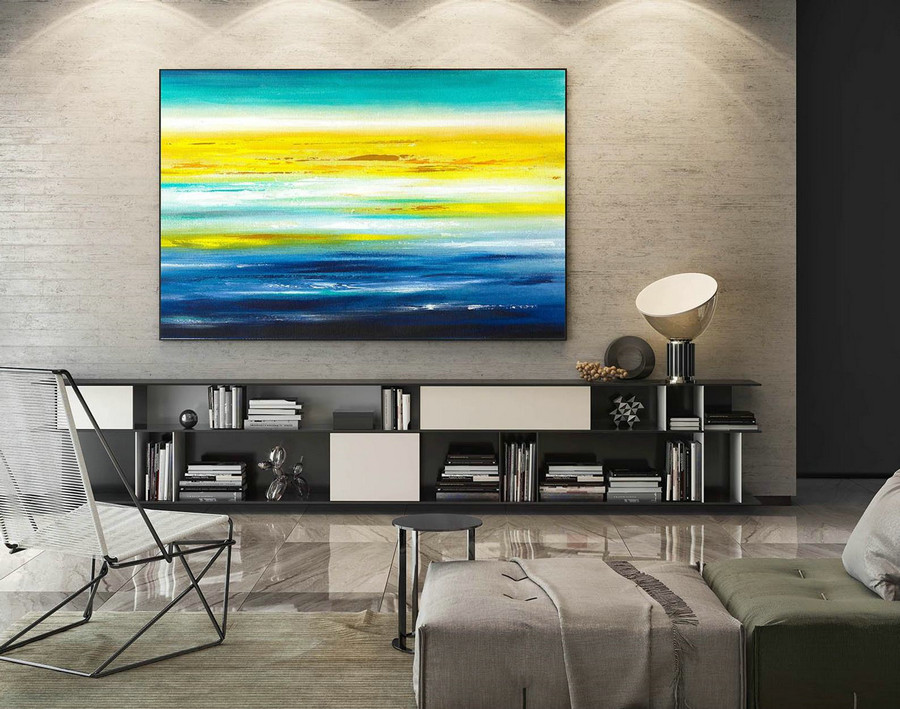 Contemporary Wall Art - Abstract Painting on Canvas, Original Oversize Painting, Extra Large Wall Art LaS161