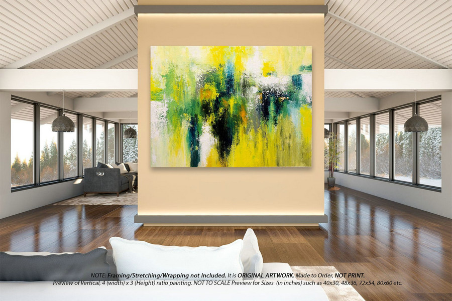 Extra Large Abstract Painting- Kitchen Wall Decor, Original Pallate Knife Painting, Acrylic Painting On Canvas, Original Oil Painting DMS083