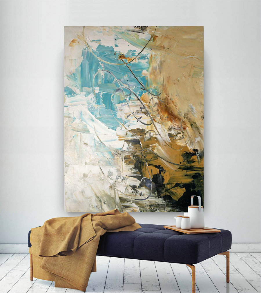 Large Abstract Painting,Modern abstract painting,painting for home,huge canvas art,abstract originals,textures painting BNc058