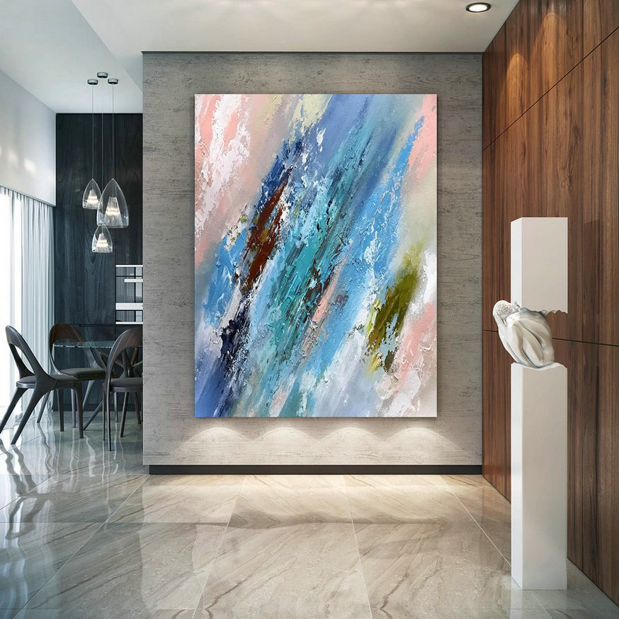 Large Abstract Painting on Canvas,Large Painting on Canvas,acrylics paintings,large art on canvas,industrial decor D2c031