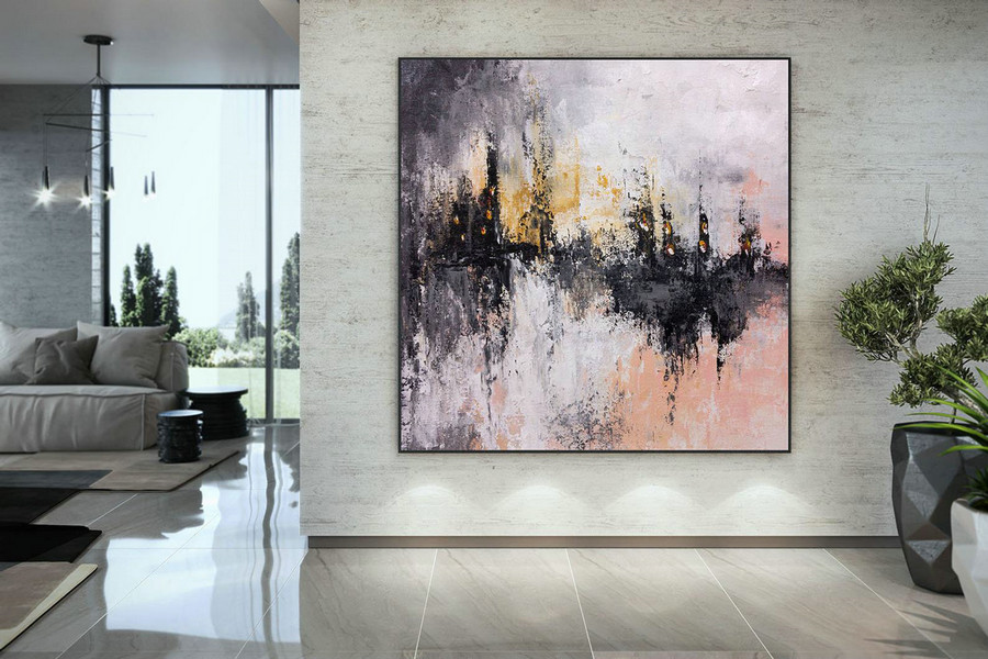 Extra Large Wall Art Palette Knife Artwork Original Painting,Painting on Canvas Modern Wall Decor Contemporary Art, Abstract Painting DMC203