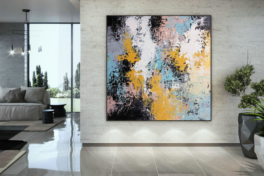 Extra Large Wall Art Palette Knife Artwork Original Painting,Painting on Canvas Modern Wall Decor Contemporary Art, Abstract Painting DMC167
