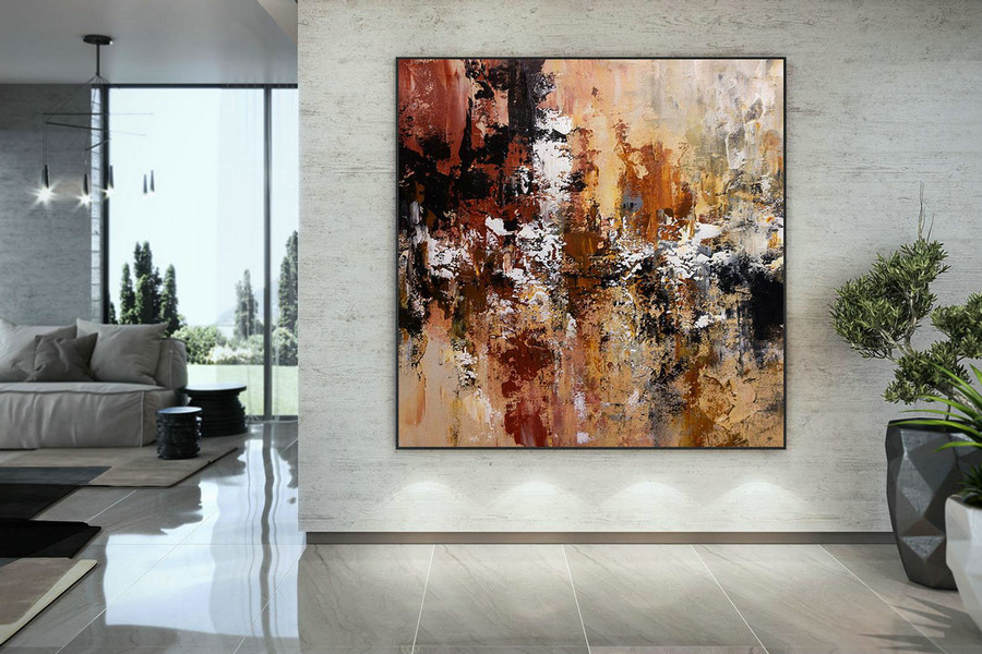Extra Large Wall Art Palette Knife Artwork Original Painting,Painting on Canvas Modern Wall Decor Contemporary Art, Abstract Painting DMC161