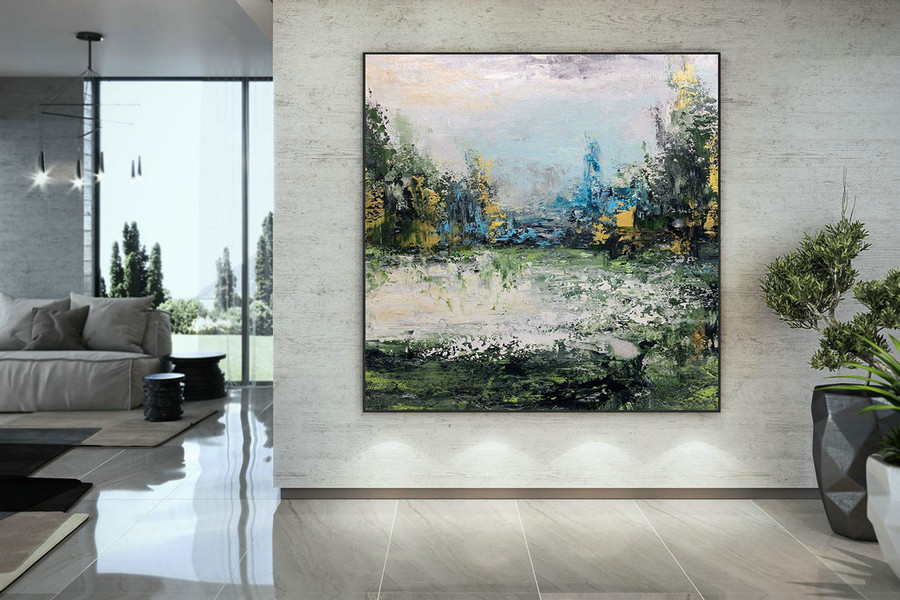 Extra Large Wall Art Palette Knife Artwork Original Painting,Painting on Canvas Modern Wall Decor Contemporary Art, Abstract Painting DMC147