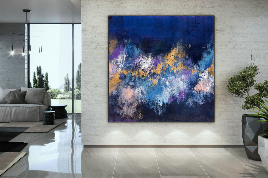 Extra Large Wall Art Palette Knife Artwork Original Painting,Painting on Canvas Modern Wall Decor Contemporary Art, Abstract Painting DAC059