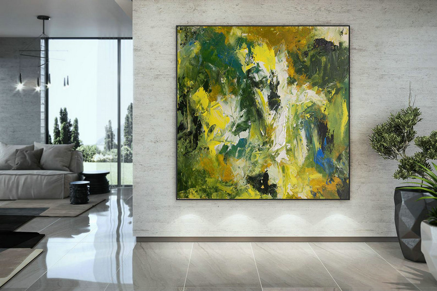 Extra Large Wall Art Original Handpainted Contemporary XL Abstract Painting Horizontal Vertical Huge Size Art Bright and Colorful DAC013