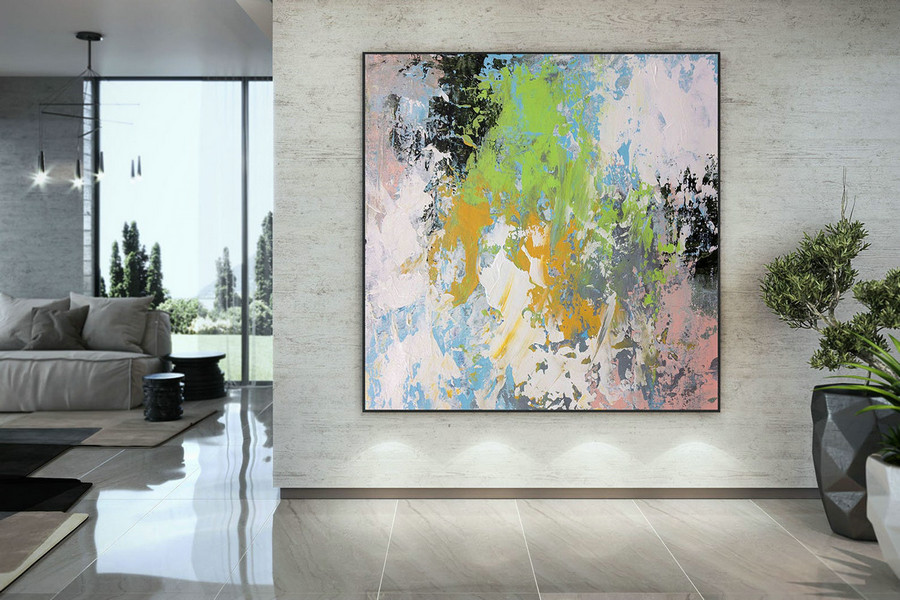 Extra Large Wall Art Palette Knife Artwork Original Painting,Painting on Canvas Modern Wall Decor Contemporary Art, Abstract Painting DMC172
