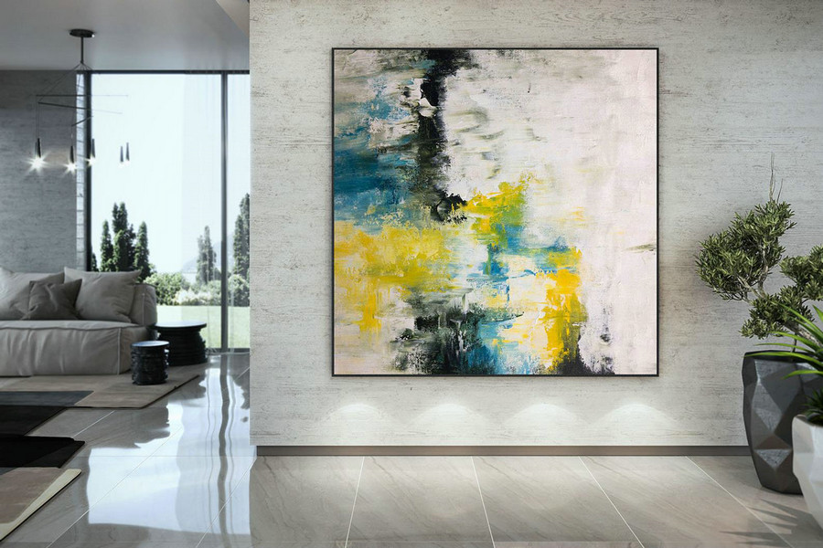 Extra Large Wall Art Palette Knife Artwork Original Painting,Painting on Canvas Modern Wall Decor Contemporary Art, Abstract Painting DMC132