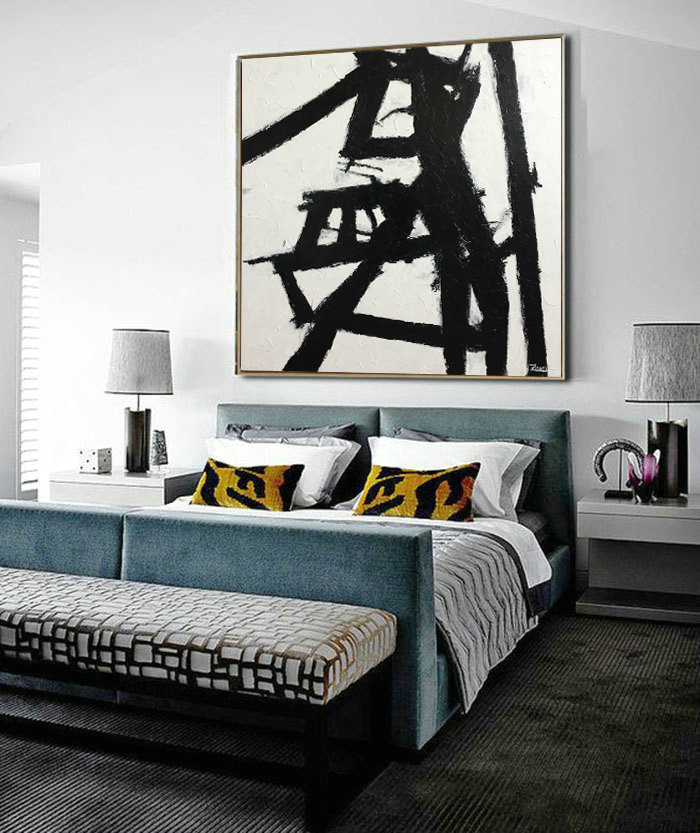 Black And White Painting Extra Large Abstract Painting Decor Painting Oversized Painting Bblack White Fine Art Black White Prints Pat150 197 00 Handmade Large Abstract Painting On Canvas