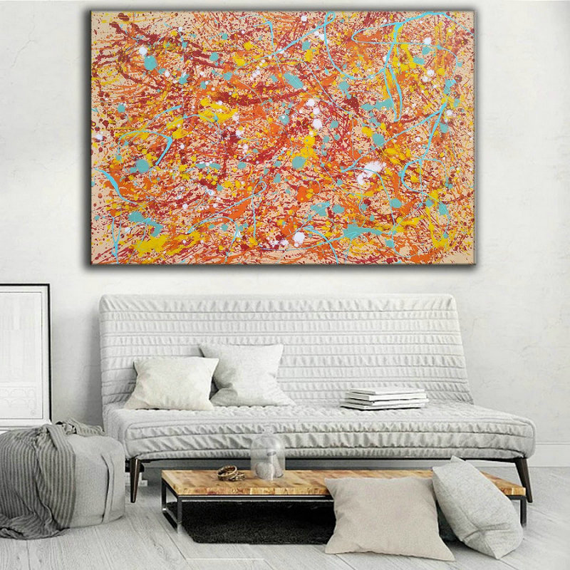 Large Canvas Wall Art,Original Abstract Painting,Contemporary Painting L874 - Click Image to Close