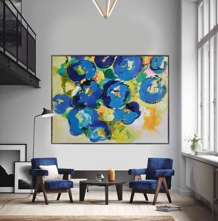 Handmade Extra Large Contemporary Painting, Huge Abstract Canvas Art, Original Artwork by Leo. Hand paint - By Leo