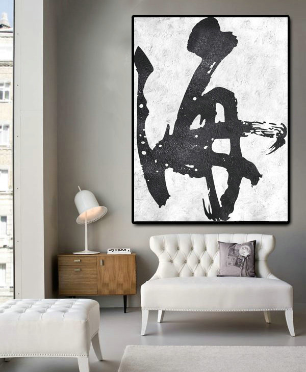 Huge Abstract Painting On Canvas, Vertical Canvas Painting, Extra Large Wall Art, Abstract Art, Handmade.