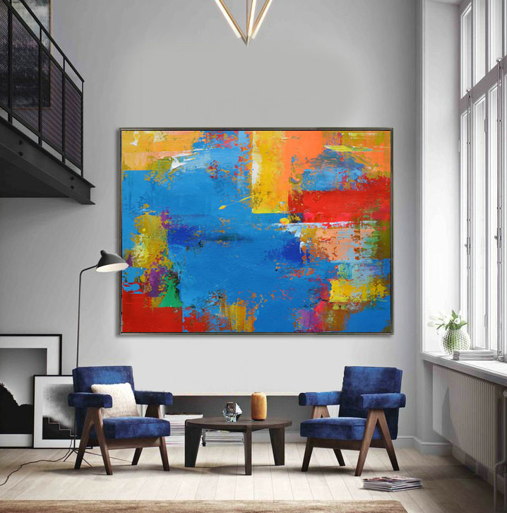 Handmade Extra Large Contemporary Painting, Huge Abstract Canvas Art, Original Artwork - By Leo
