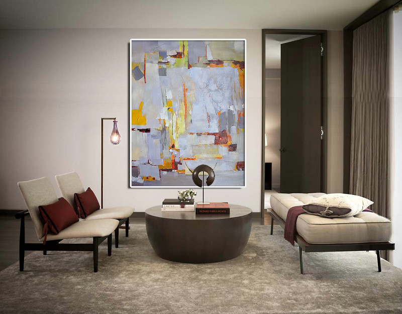 Handmade Large Contemporary Art Acrylic Painting Abstract Canvas Art, Original Artworkt - By Biao