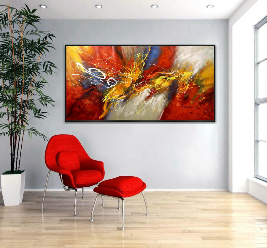 Large Abstract Painting Original Contemporary Modern wall