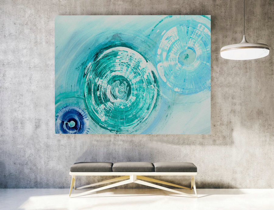 Abstract Painting on Canvas - Extra Large Wall Art, Contemporary Art, Original Oversize Painting LAS010