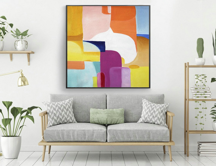 Extra Large Painting on Canvas,Original Large Abstract Painting,Contemporary Art Modern Oil Painting Large Painting laS423