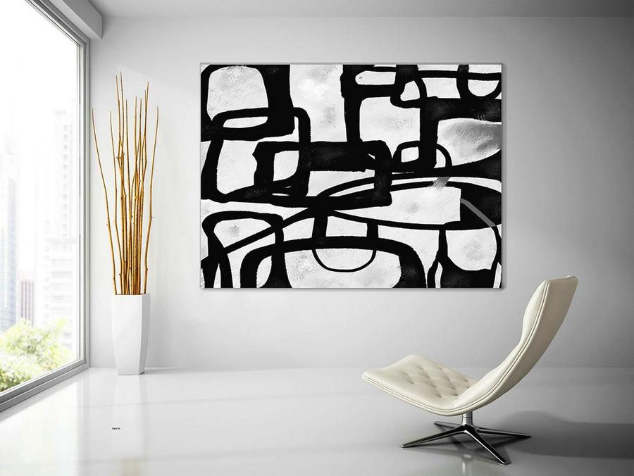 Extra Large Wall Art,Minimal Abstract Painting,Contemporary Painting on Canvas,Large Canvas Art,Huge Abstract Painting,Living Room PaS070