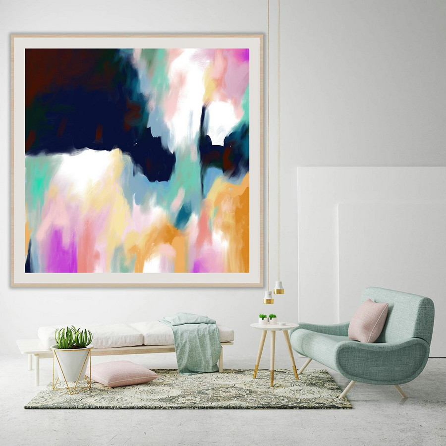 Extra Large Painting on Canvas, Original Abstract Art,Contemporary Abstract Paintings, Large Paintings on Canvas, UNSTRETCHED PaS088