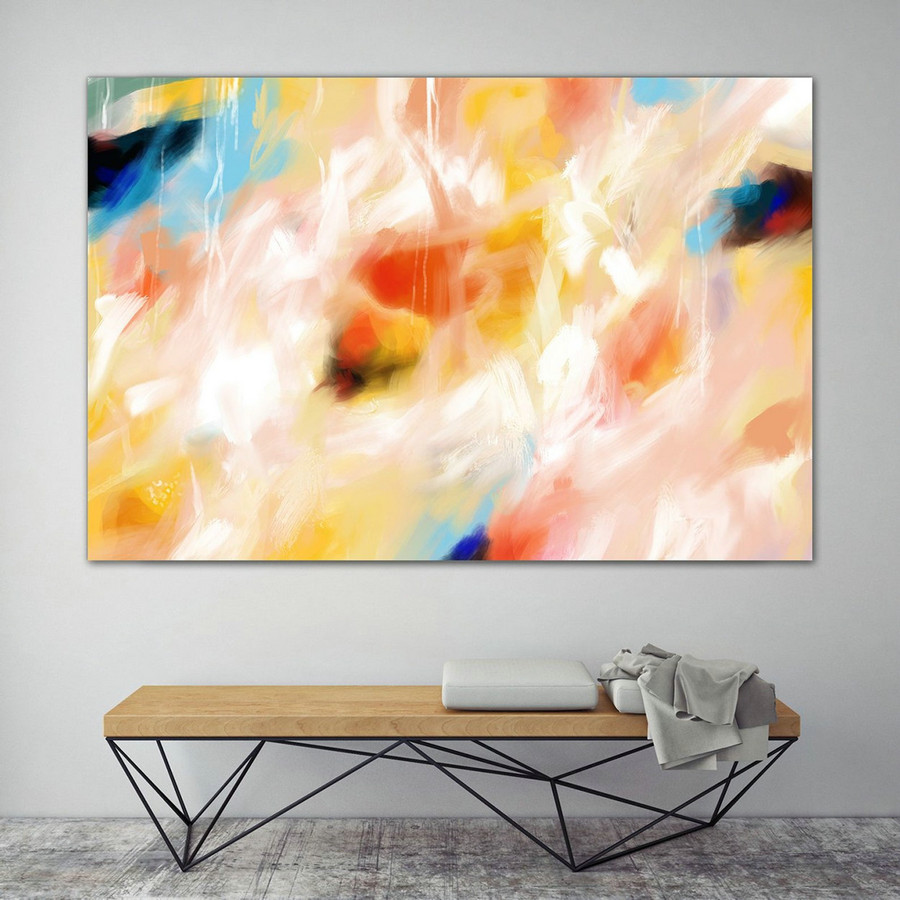 Extra Large Painting on Canvas, Original Abstract Art,Contemporary Abstract Paintings, Large Paintings on Canvas, UNSTRETCHED PaS092