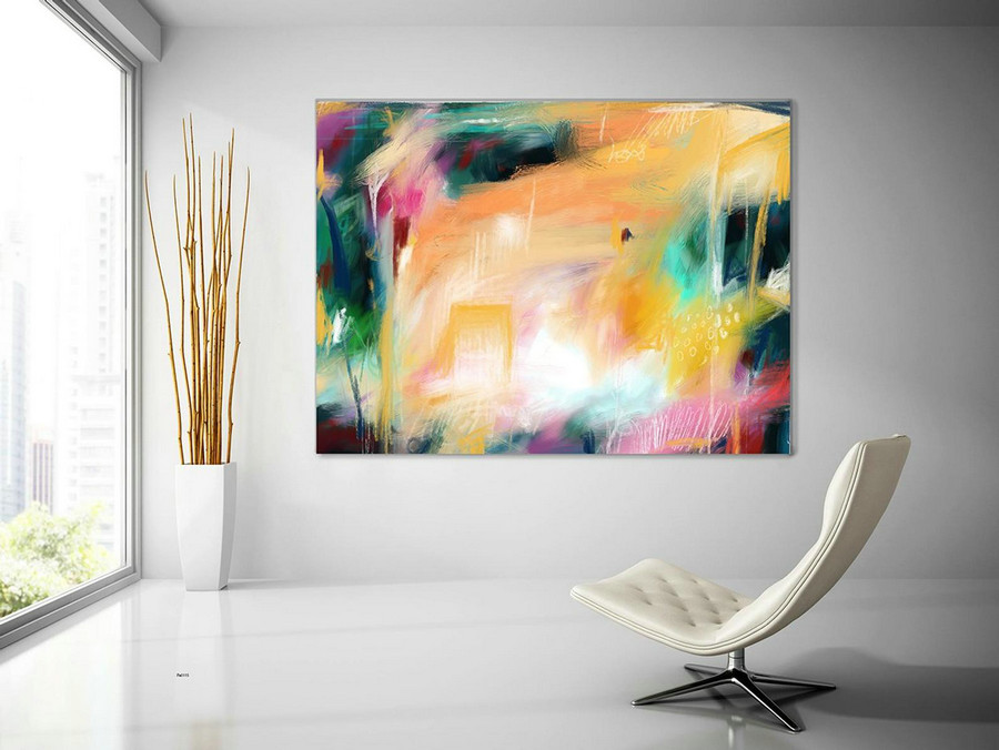 Extra Large Painting on Canvas, Original Abstract Art,Contemporary Abstract Paintings, Large Paintings on Canvas, UNSTRETCHED PaS115