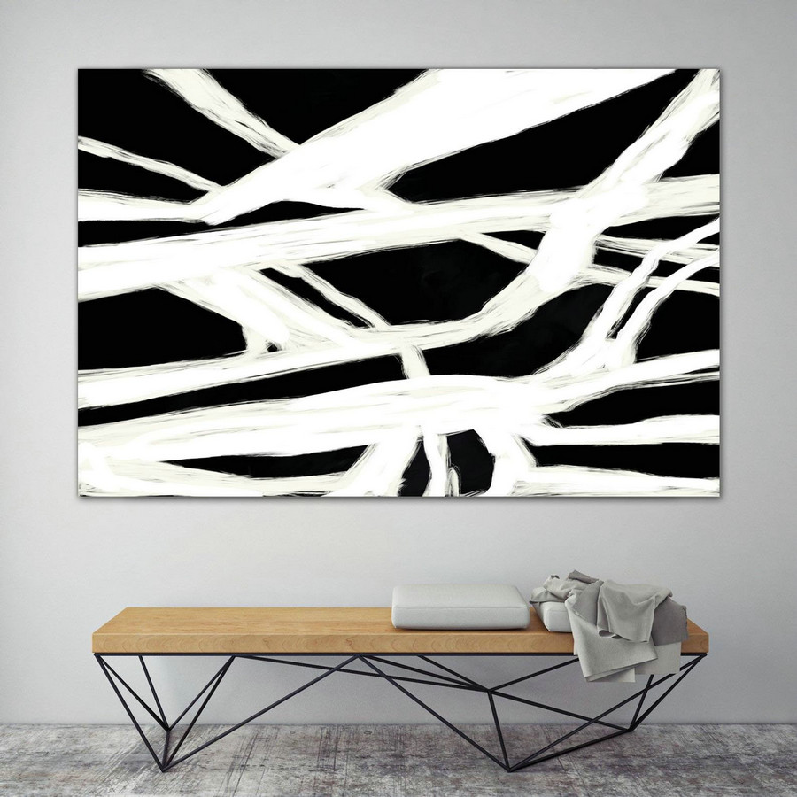 Minimal Painting on Canvas Textured Painting Extra Large Wall Art, Dining room decor Extra Large Original Abstract Painting on Canvas ChS034