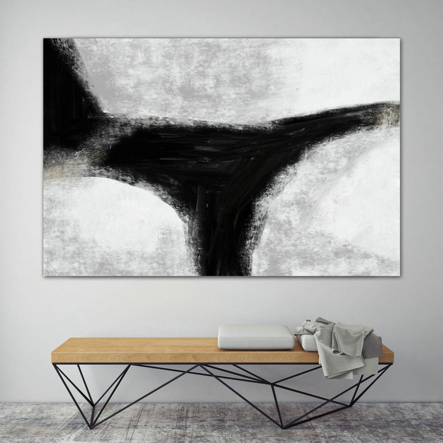 Minimal Painting on Canvas Textured Painting Extra Large Wall Art, Dining room decor Extra Large Original Abstract Painting on Canvas GaS023