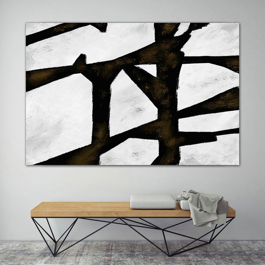 Extra Large Wall Art,Minimal Abstract Painting,Contemporary Painting on Canvas,Large Canvas Art,Huge Abstract Painting,Living Room PaS013