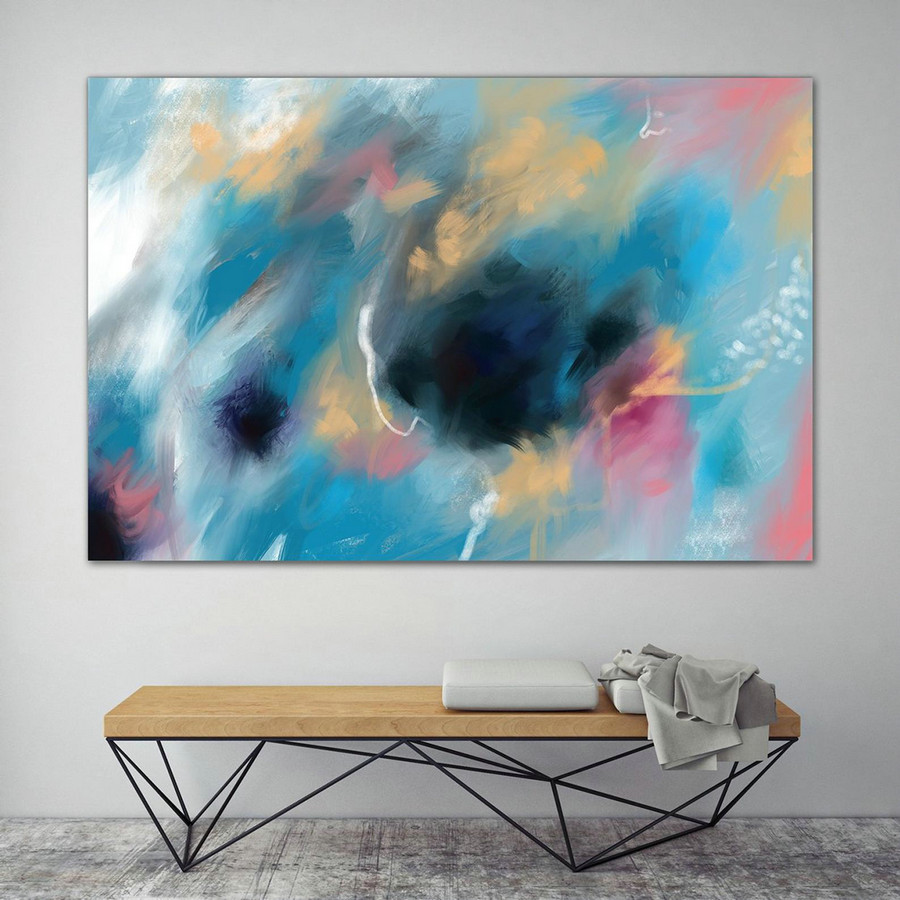 Extra Large Painting on Canvas, Original Abstract Art,Contemporary Abstract Paintings, Large Paintings on Canvas, UNSTRETCHED PaS087