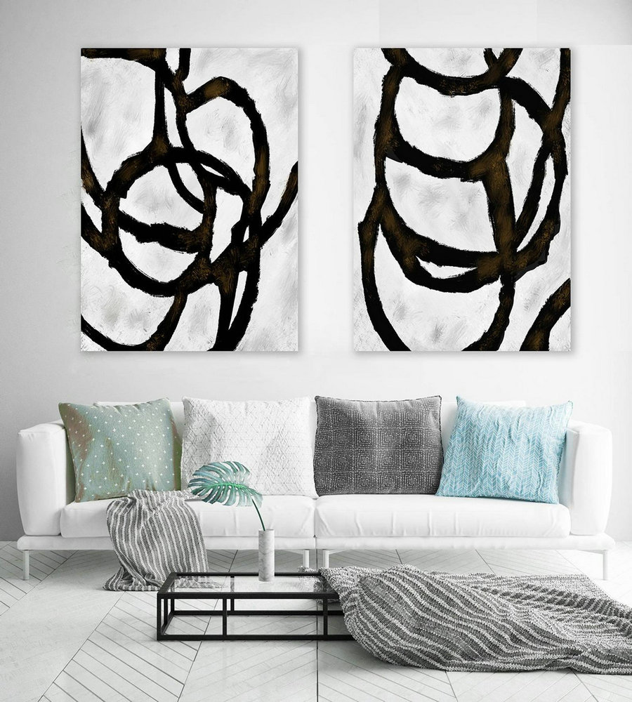 Extra Large Wall art - Abstract Painting on Canvas, Contemporary Art, Original Oversize Painting paS017