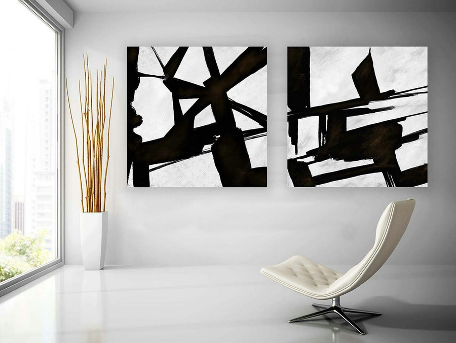 Contemporary Wall Art - Abstract Painting on Canvas, Original Oversize Painting, Extra Large Wall Art paS080