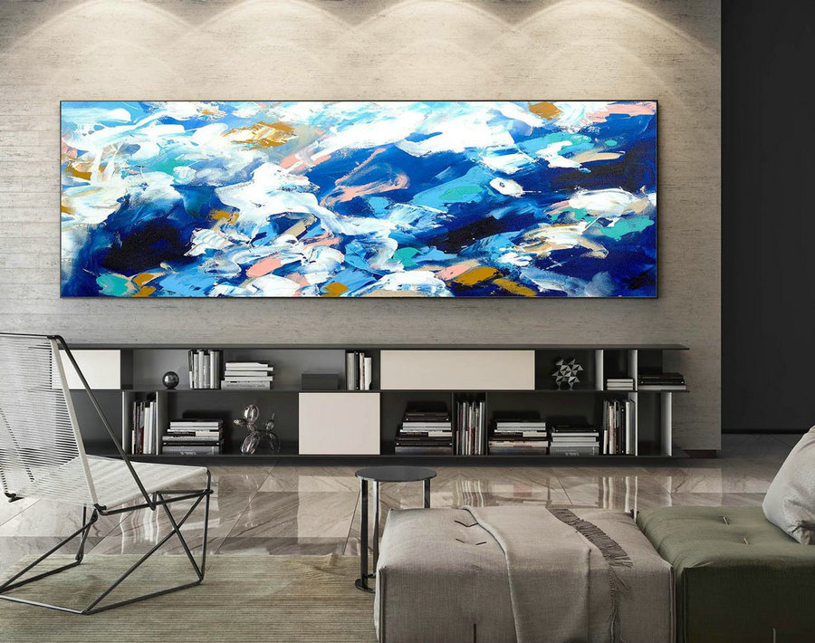 Abstract Painting on Canvas - Extra Large Wall Art, Contemporary Art, Original Oversize Painting XaS006