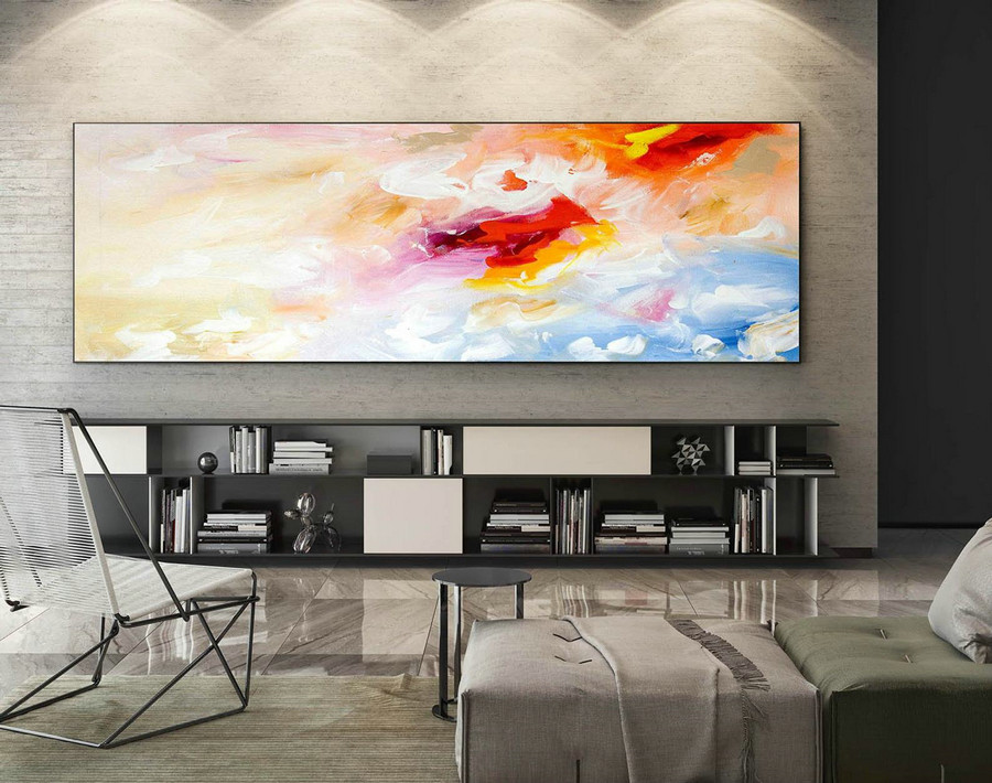 Extra Large Wall art - Abstract Painting on Canvas, Contemporary Art, Original Oversize Painting XaS051