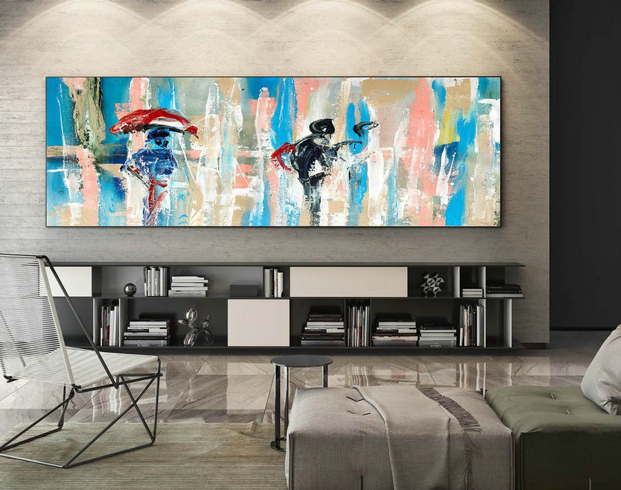 Large Canvas Art - Abstract Painting on Canvas, Contemporary Wall Art, Original Oversize Painting XaS120