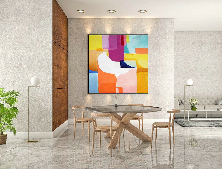 Contemporary Wall Art - Abstract Painting on Canvas, Original Oversize Painting, Extra Large Wall Art gLaS423