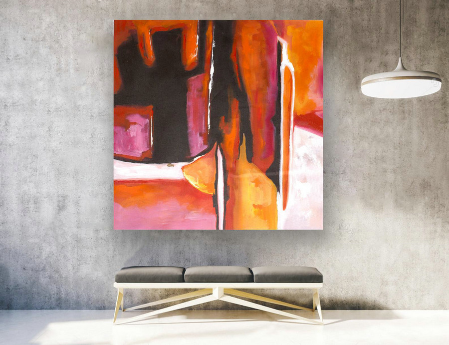 Abstract Painting on Canvas - Extra Large Wall Art, Contemporary Art, Original Oversize Painting LAS128