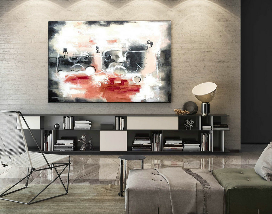 Abstract Painting on Canvas - Extra Large Wall Art, Contemporary Art, Original Oversize Painting LaS260