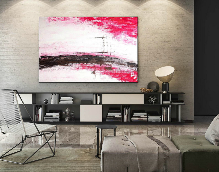 Contemporary Wall Art - Abstract Painting on Canvas, Original Oversize Painting, Extra Large Wall Art LaS297