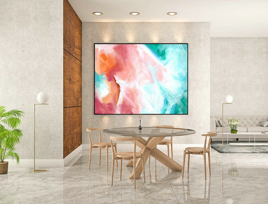 Contemporary Wall Art - Abstract Painting on Canvas, Original Oversize Painting, Extra Large Wall Art LaS466