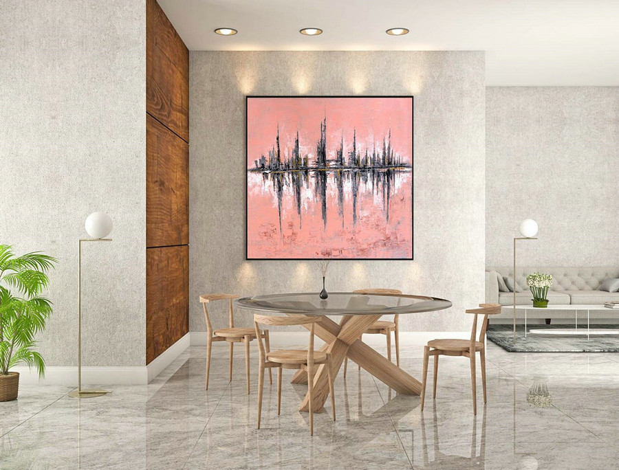 Contemporary Wall Art - Abstract Painting on Canvas, Original Oversize Painting, Extra Large Wall Art LaS531